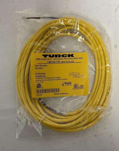 TURCK PKG 4M-4 CABLE ***LOTOF5***