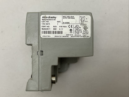 ALLEN BRADLEY 1794-ACN15 SER C REV E02 F/W REV 4.3 FLEX I/O CONTROL NET ADAPTER