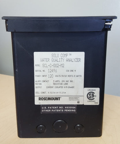 ROSEMOUNT SOLU COMP WATER QUALITY ANALYZER SCL-C-002-M2