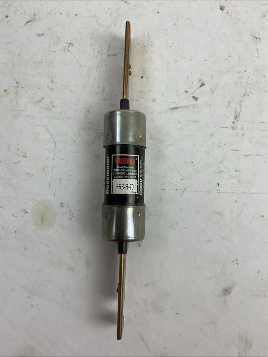 FUSETRON FRS-R-70 600VAC 300VDC 70 AMP TIME DELAY DUAL ELEMENT CLASS RK5 FUSE