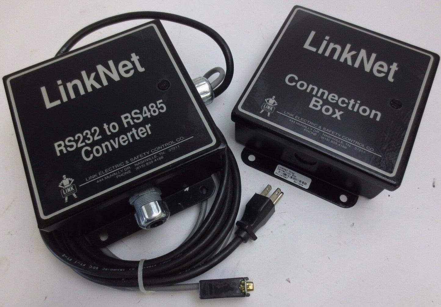 LinkNet 107629 + 107587 RS232 to RS485 CONVERTER + CONNECTION BOX  LINK ELECTRIC