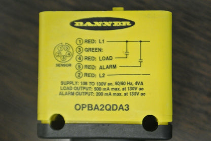 BANNER OPBA2QDA3 POWER BLOCK / LOAD OUTPUT 500mA @ 130VAC / 105-130VAC, 4VA