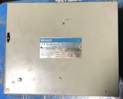 ITE / Gould, UV321, 30A, 240V, 3PH, FUSIBLE BUSPLUG, MISSING HANDLE, NO GROUND