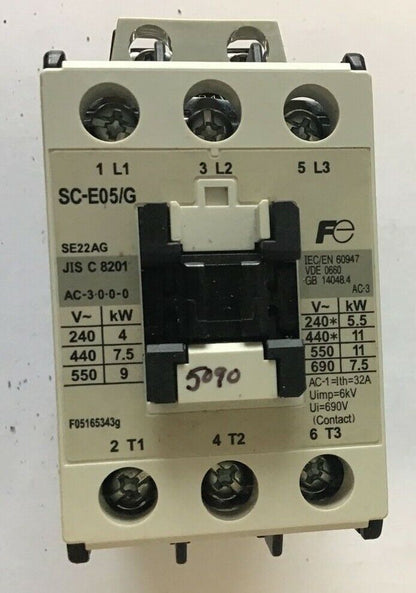 FUJI ELECTRIC SC-E05/G CONTACTOR 600V 32A