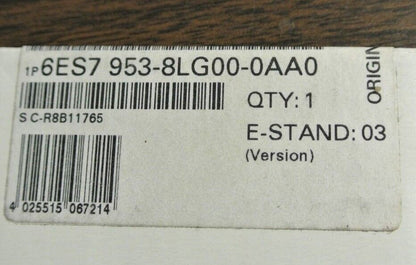 SIEMENS 6ES7 953-8LG00-0AA0 - SIMATIC MICRO MEMORY CARD - 128KB - NEW SURPLUS
