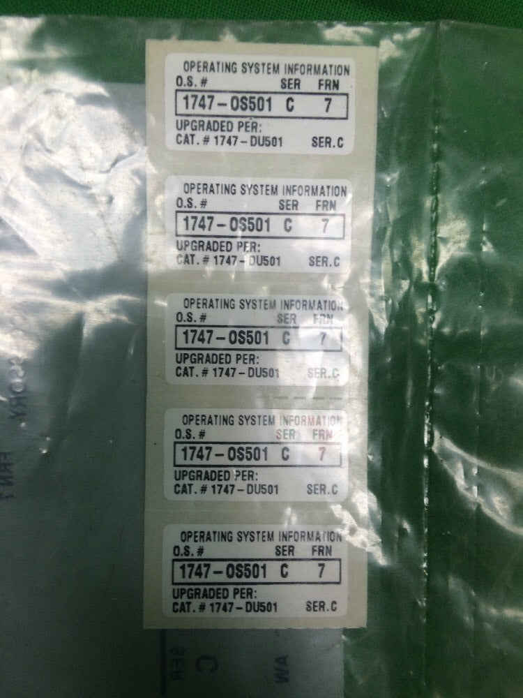 *LOT OF 2* ALLEN BEADLEY 1747-RL501 FIRMWARE UPGRADE LABELS QTY. 20