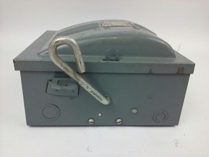 WESTINGHOUSE CAU-321 SAFETY SWITCH,  30A, 240V, STD HP 7.5 AC, 3P, TYPE ND, NEW