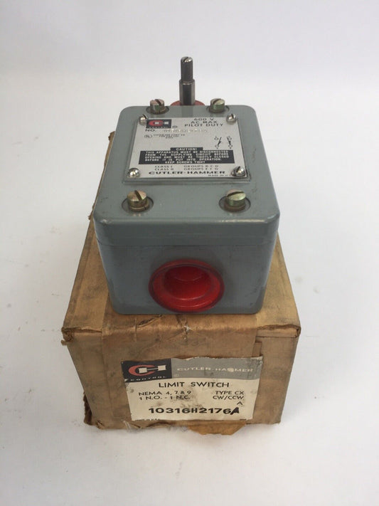 CUTLER HAMMER 10316H2176A LIMIT SWITCH 600VAC PILOT DUTY