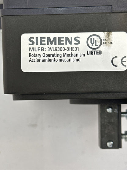 SIEMENS 3VL1110-2KE30-0AA0 CIRCUIT BREAKER 100A 600Y/347VAC 250VDC 3VL9300-3HE01