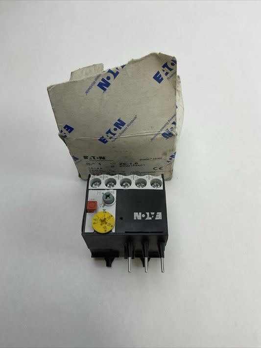 EATON ZE-1,6 MOELLER SERIES OVERLOAD RELAY 1-1.6A ZE-1.6