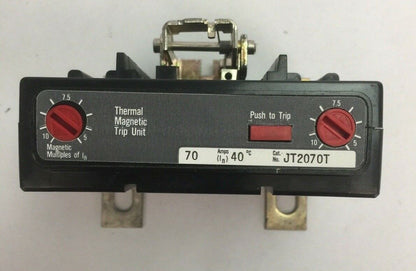 WESTINGHOUSE JT2070T THERMAL TRIP UNIT 70AMP 2POLE