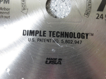 MAGNA M87024 CIRCULAR SAW BLADE 7-1/4" 24T CARBIDE - NEW SURPLUS