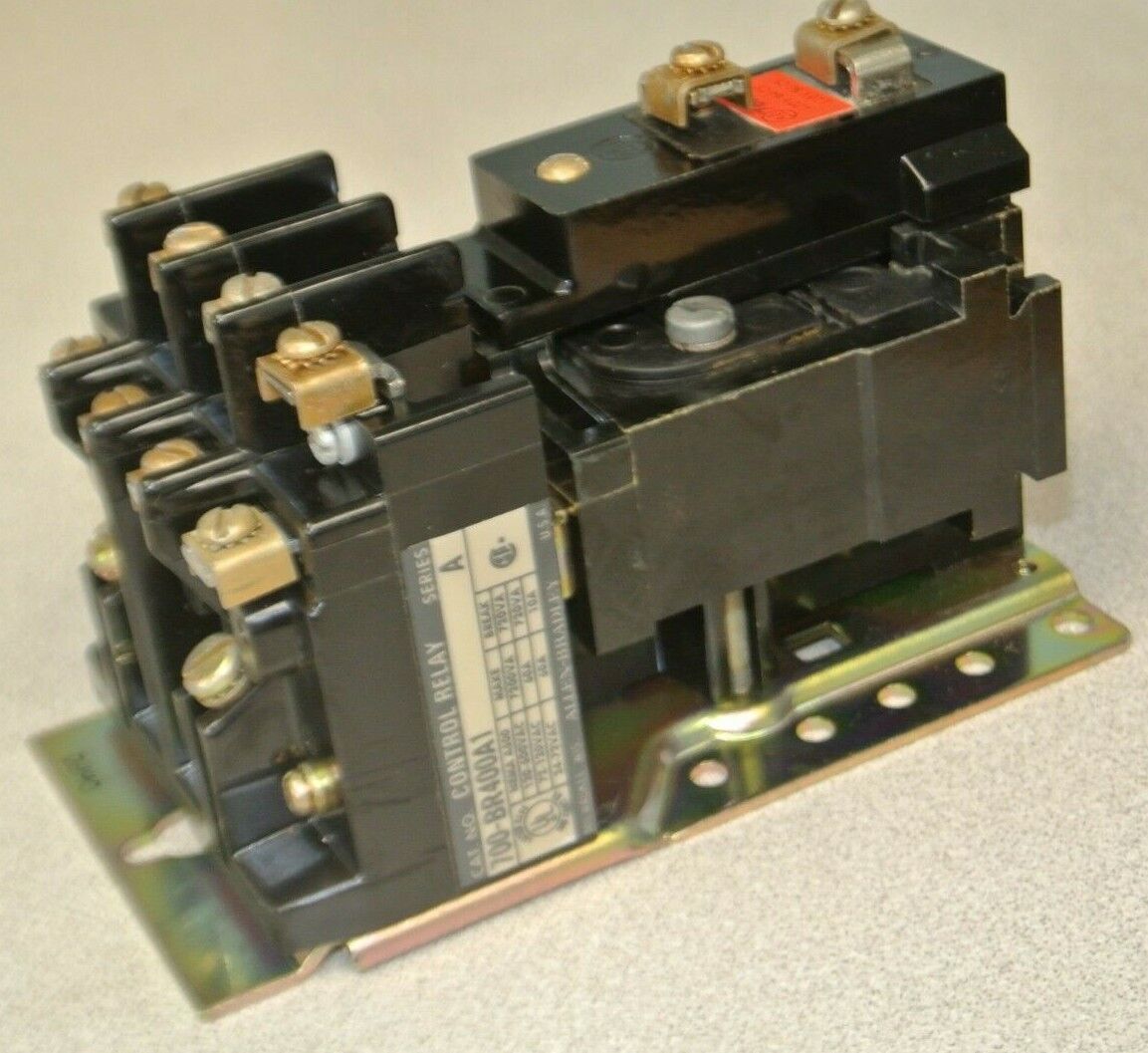 ALLEN-BRADLEY 700-BR400A1 / TYPE BR AC CONTROL RELAY / 4 NO / 120V / NEW SURPLUS