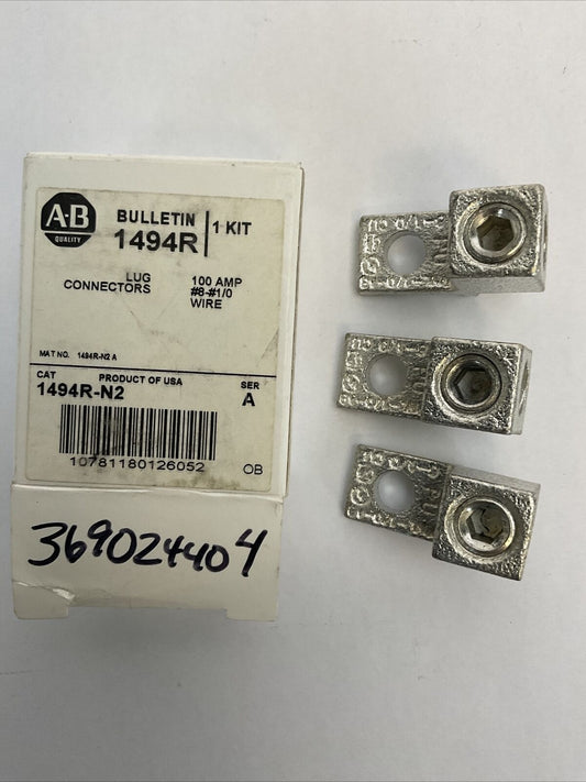 ALLEN BRADLEY 1494R-N2 SER A LUG CONNECTORS 100AMP
