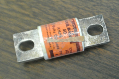 LOT of 4 / SHAWMUT A13X50 AMP-TRAP® BOLT-ON SEMICONDUCTOR FUSE / 50A / 130V