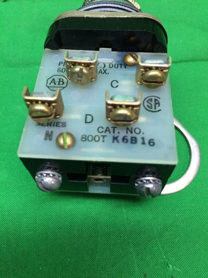 ALLEN BRADLEY 800T-K6B16 SELECTOR PUSH BUTTON