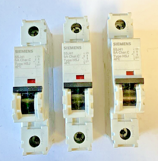 SIEMENS 5SJ4111-7HG40 CIRCUIT BREAKER 5A CHAR.C TYPE HSJ 230V ***LOTOF3***