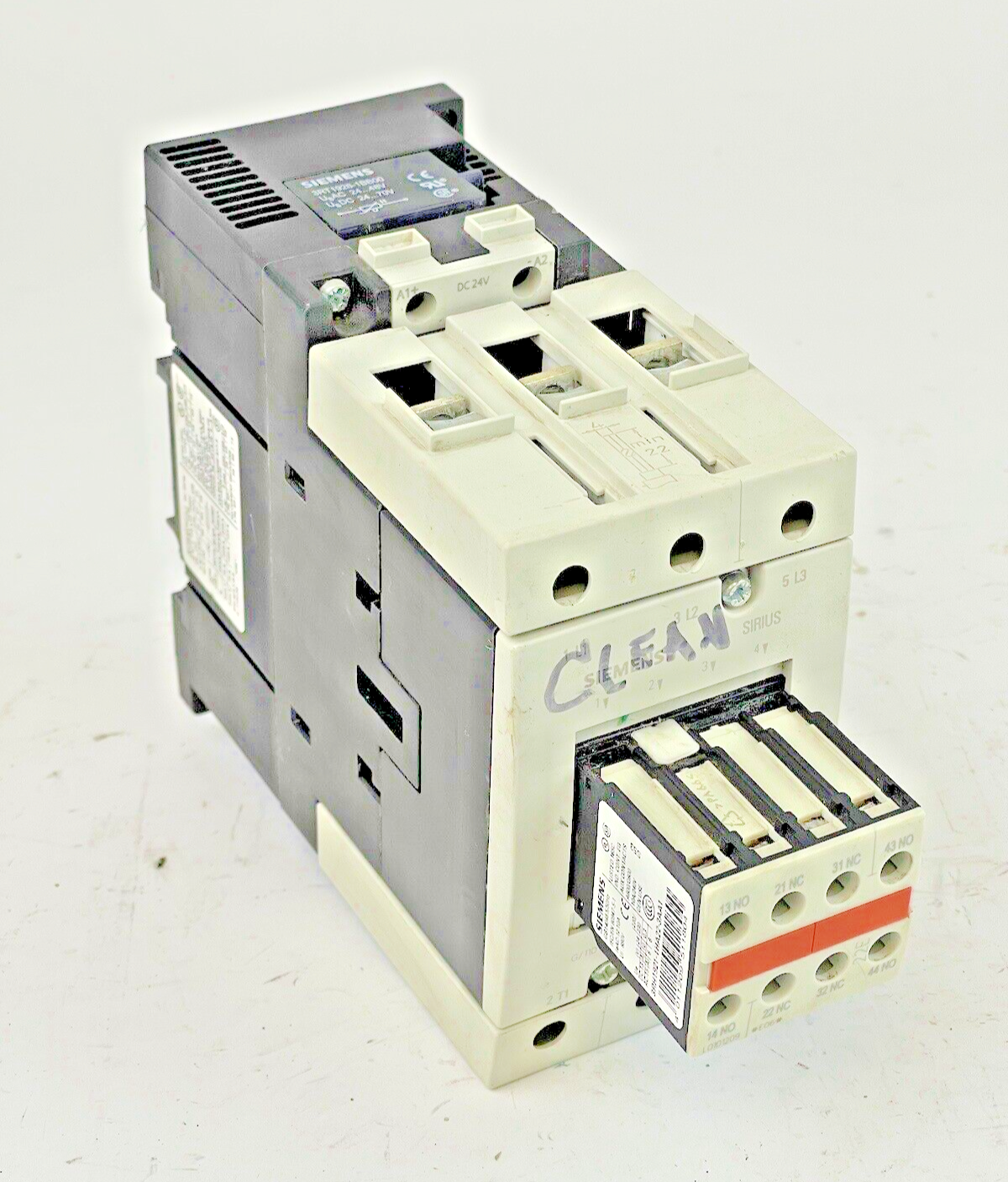 SIEMENS - 3RT1045-1BB44-3MA0 - CONTACTOR & 3RH1921-1HA22-3AA1 & 3RT1926-1BB00