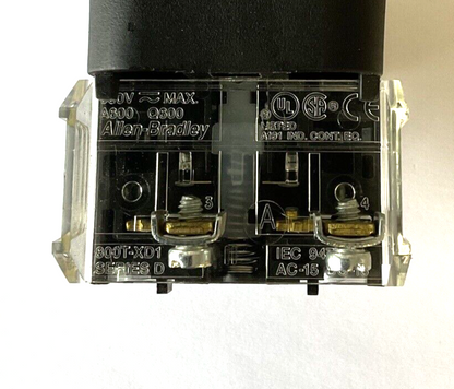 ALLEN BRADLEY 800T-QA24GD1 PUSHBUTTON GREEN SER.T 24VAC/DC