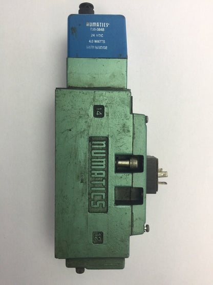 NUMATICS 123BA400L035A SOLENOID VALVE 236-384B 24 VDC 4.0 WATTS