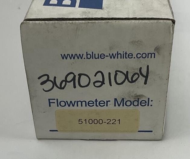 BLUE-WHITE F-450 FLOWMETER 5100-221