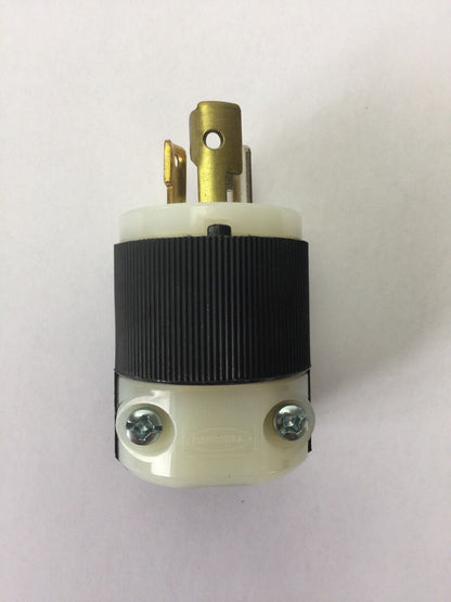 HUBBELL HBL4720C PLUG TWIST-LOCK INSULGRIP 2 POLE 15A 125V 3 WIRE GROUNDING