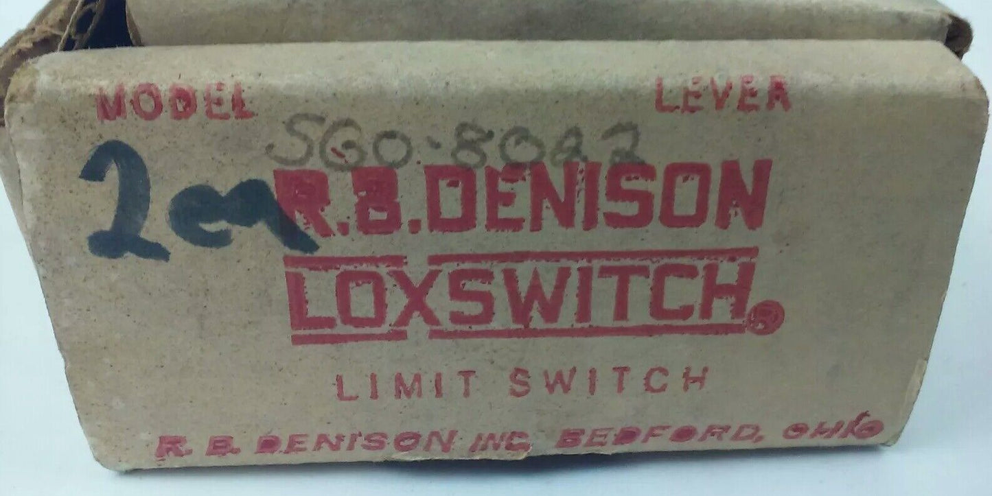 R.B.DENISON  SGO-8022 MAG OPERATED LIMIT SWITCH 6/60VDC, 100W.RES/IND, LOT OF 2