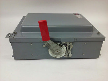 CUTLER HAMMER 4105H2432H, H.D. SAFETY SWITCH, 60A, 600VAC, 4 POLE, MAX H.P. 50