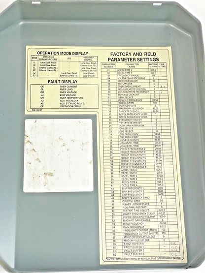 ALLEN BRADLEY - 1333-AAB SER. D - ADJUSTABLE FREQ. AC DRIVE 2.6kVA 460V 3PH 3.3A