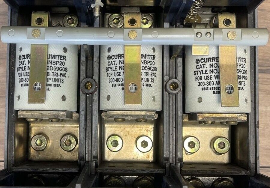 WESTINGHOUSE NB3800PF TRI-PAC DE-ION CIRCUIT BREAKER 600VAC 800A 3P 600AMP TRIP