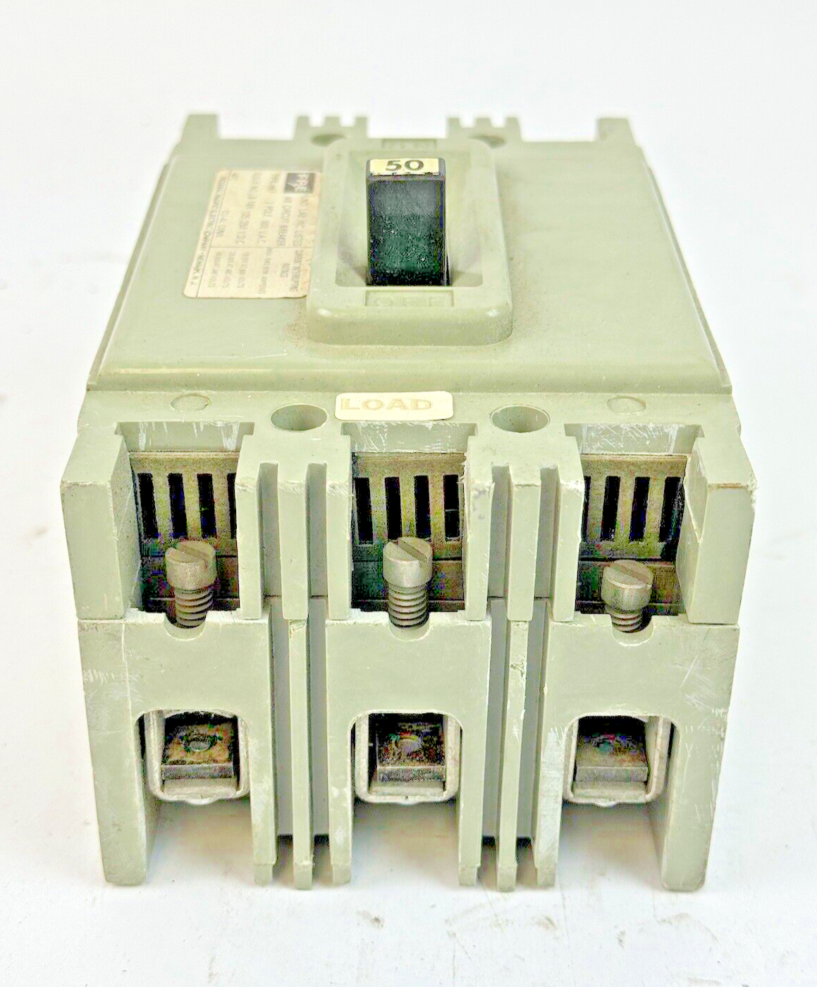 FPE - HEF631050 - MOLDED CASE AB CIRCUIT BREAKER - 50 A, 3 POLE, 600 VAC