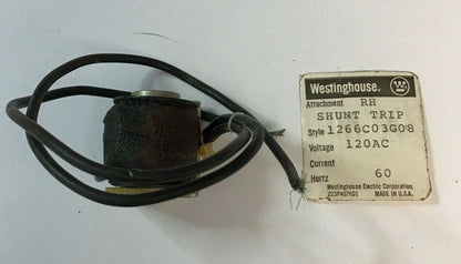 WESTINGHOUSE RH SHUNT TRIP 120VAC 1266C03G08 60HZ