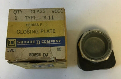 SQUARE D 9001 K-11 CLOSINGPLATE SER.F (2)& SQUARE D 9001 K-11 SER.A CLOSINGPLATE