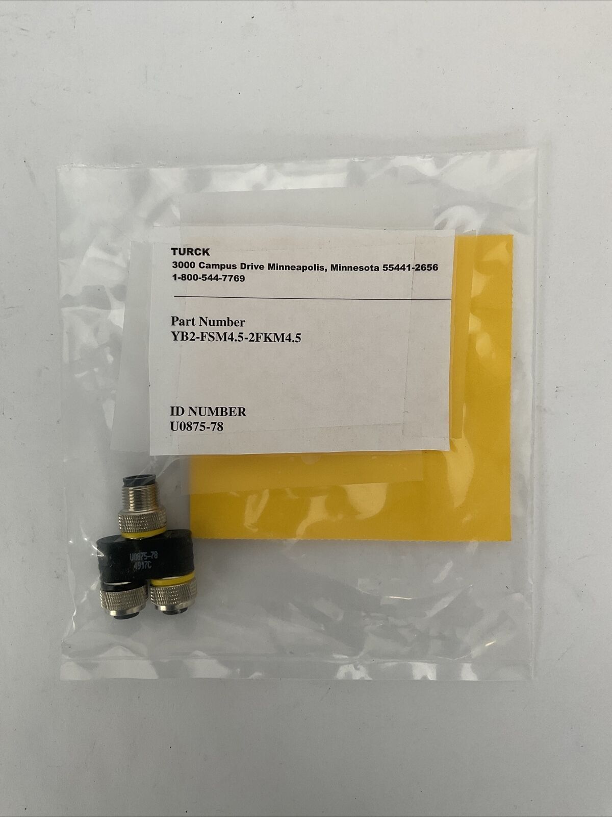 TURCK YB2-FSM4.5-2FKM4.5 SPLITTER