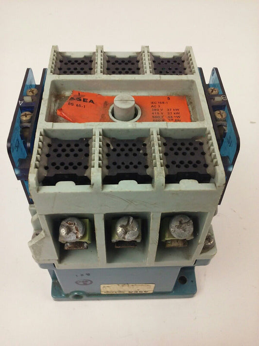 ASEA, EG65-1, CONTACTOR, 3PH, 75A,120V COIL, 660V@58KW, 500V@44KW, USED, EG