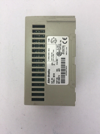 ALLEN BRADLEY 1794-IB16 24VDC SINK INPUT MODULE SER A REV A01