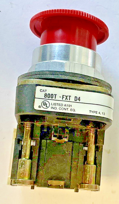 ALLEN BRADLEY 800T-FXT D4 PUSH BUTTON SER.T W/800T-XD4