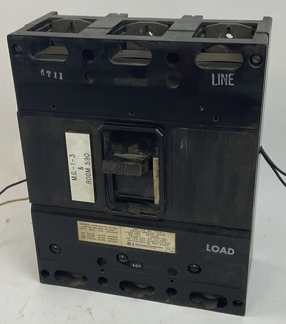 ITE JL3-F400 CIRCUIT BREAKER FRAME 400A 600VAC 125/250VDC 3POLE