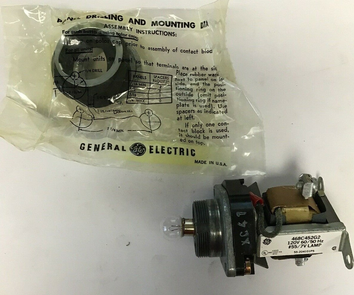 GE CR2940UE312A2 INDICATOR LIGHT NO CAP 468C452-02  120V 60/50HZ 6058829