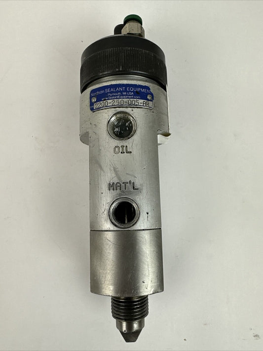 NORDSON SEALANT 2200-250-005-AB DISPENSER VALVE MAX WPR 241 bar 24.1 MPa 3500PSI