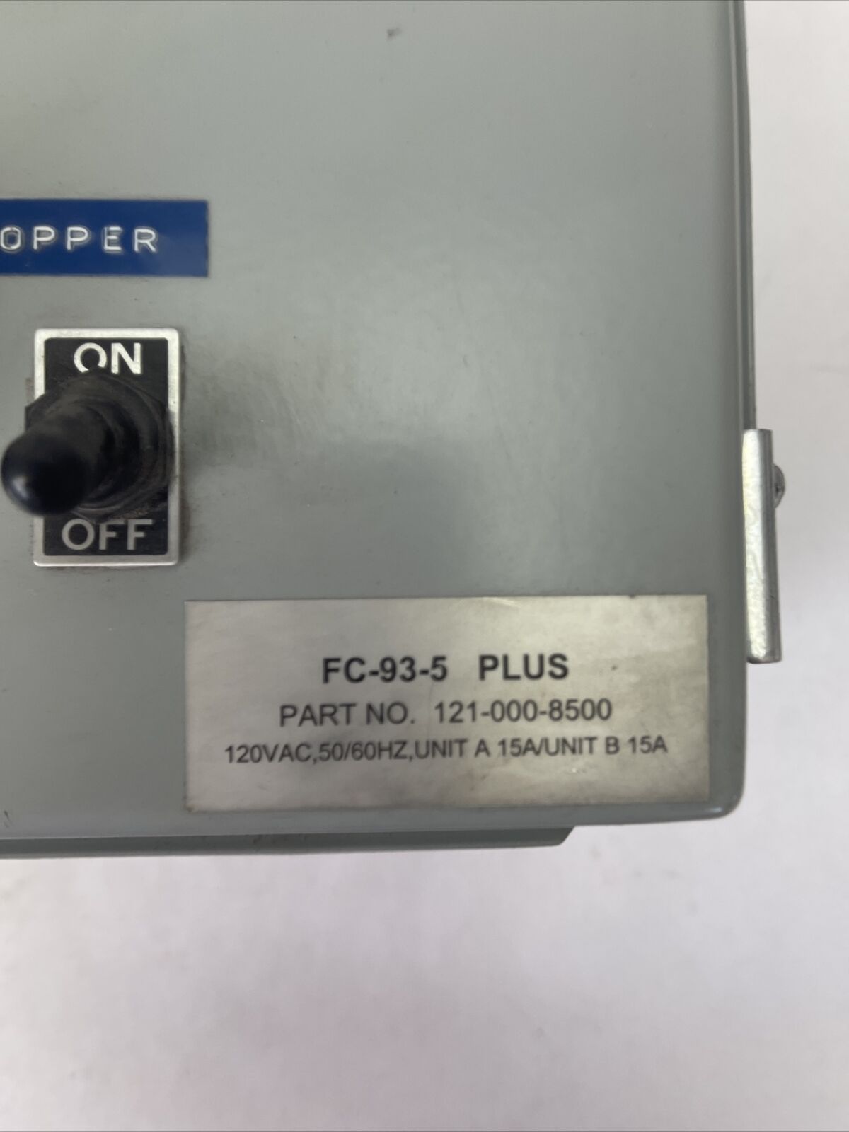 RODIX FEEDER CUBE PLUS SERIES FC-95-5 PLUS 121-000-8500 120VAC 50/60HZ 15A