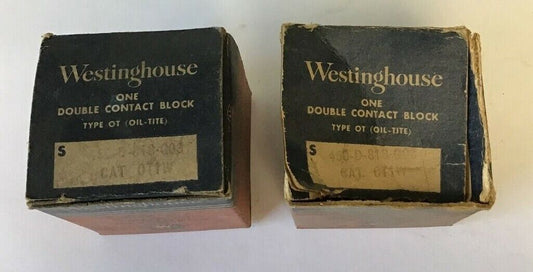 WESTINGHOUSE OT1W DOUBLE CONTACT BLOCK****LOTOF2****