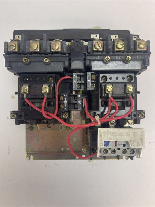 ALLEN BRADLEY 505-BOD-A2E REVERSING STARTER SER C 27A 600VAC 10HP COIL 115-120V