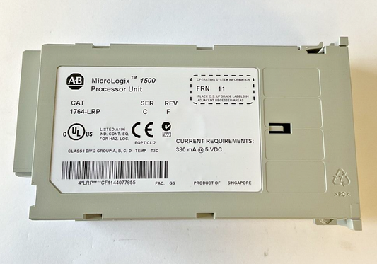 ALLEN BRADLEY 1764-LRP PROCESSOR UNIT SER.C REV.F FRN.11 5VDC