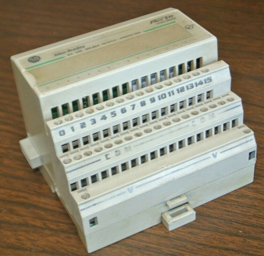 ALLEN-BRADLEY 1794-OB16P 24V SOURCE OUTPUT MODULE  w/ 1794-TB2 BASE / TERM BLOCK