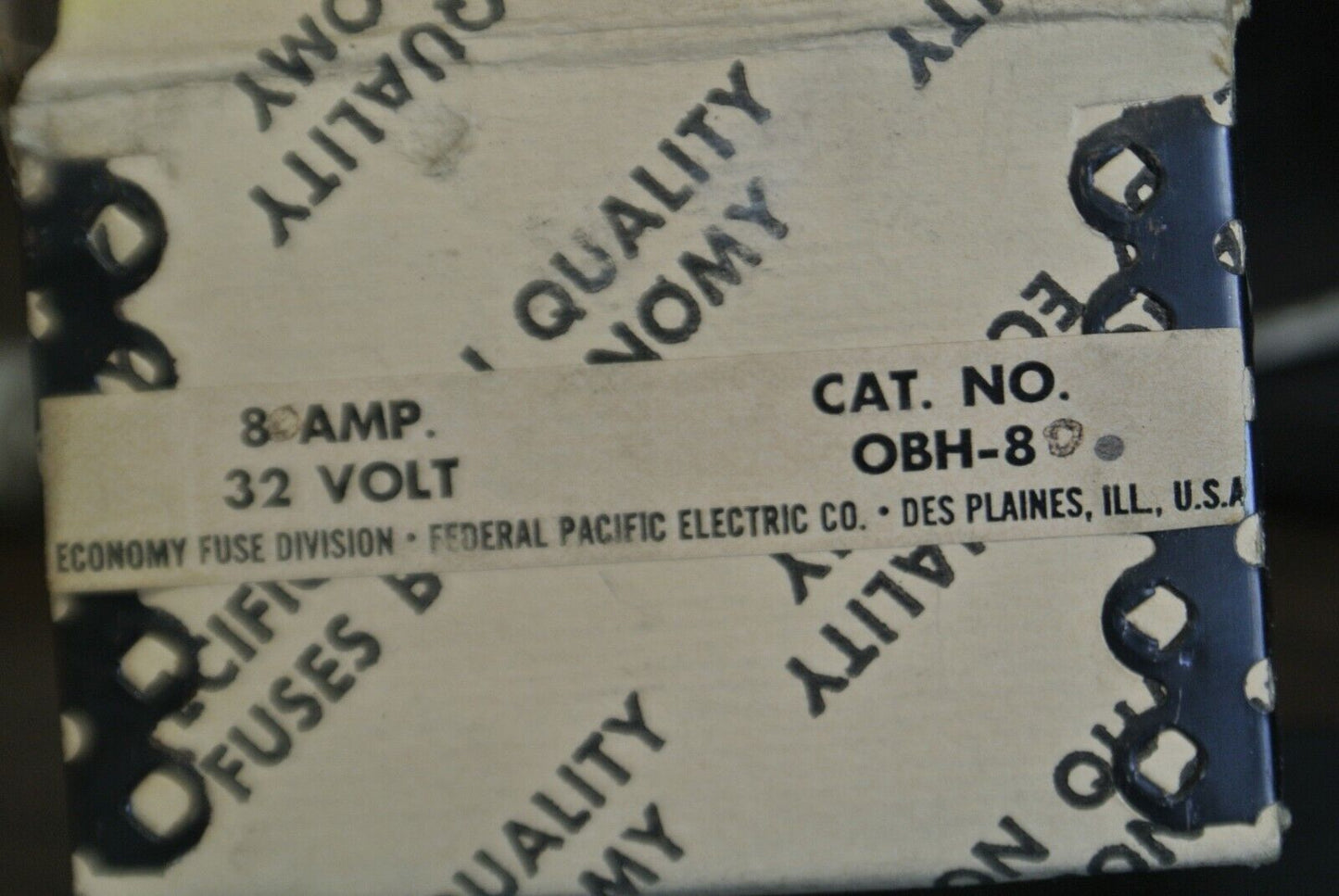 ECONOMY / FPE OBH-80 BOLT-ON FUSE / 80A / 32VDC / NEW SURPLUS