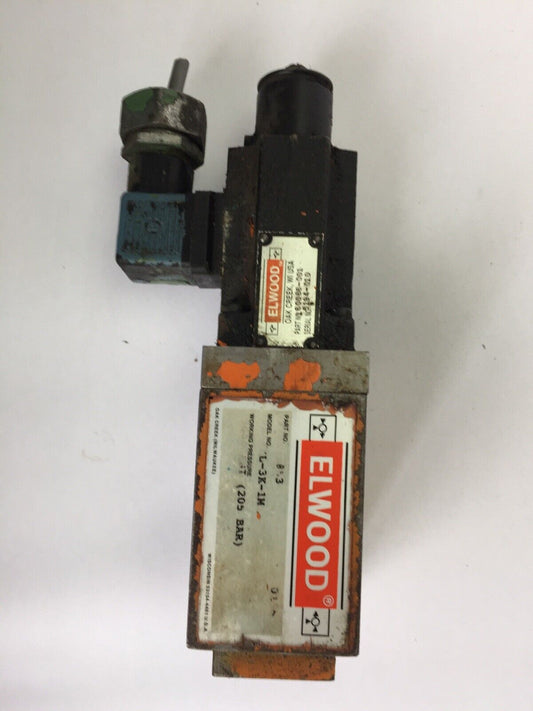 ELWOOD PR-FKL-3K-1M VALVE 3000PSI (205 BAR) 60066-001