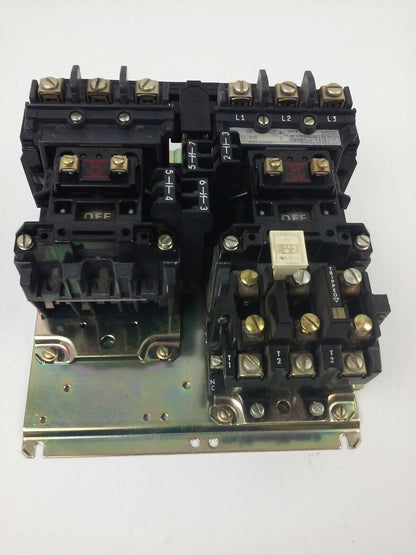 ALLEN BRADLEY 505-AOD, SER. C, REVERSING STARTER, SIZE 0, 600V, 120V COIL, USED