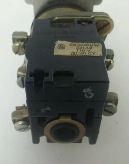 GENERAL ELECTRIC CR294UW221A2 RED PUSH BUTTON 110V 50/60HZ
