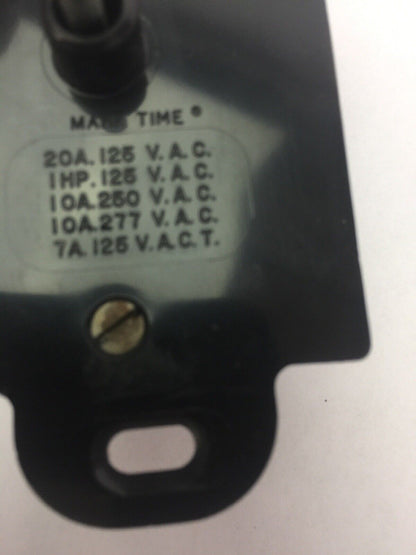 MARKTIME 90006 WALL BOX TIME SWITCH 30 MIN OFF TYPE WITHOUT HOLD 20A 125VAC 1HP